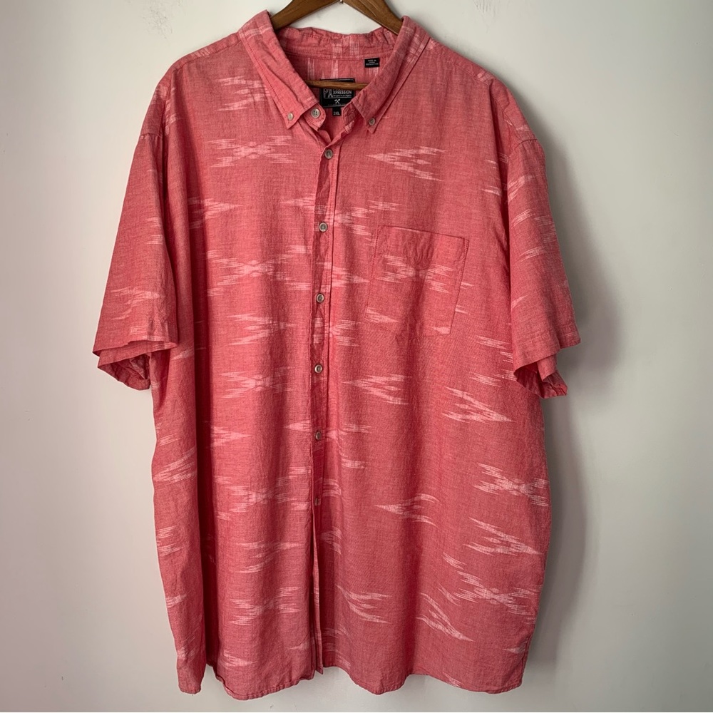 PX Premium Xpressions Cotton Short Sleeve Button Up Men’s Size 3XL